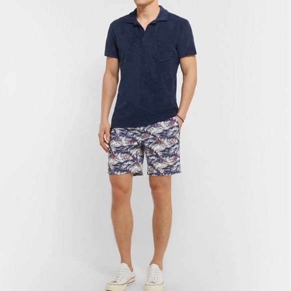 Size 38 ONIA Mens Calder Mediterranean Sails Swim Short - Picture 5 of 13